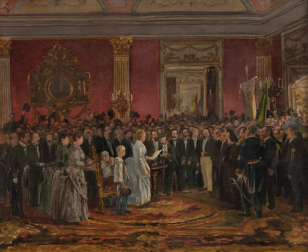 “Abolição da escravatura” (1888), obra do pintor romântico Victor Meirelles (1832-1903).