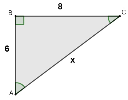 indique qual é o cateto oposto ao ângulo de 30 graus e a hipotenusa e  calcule a medida x do triângulo 