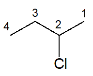 Estrutura do 2-clorobutano