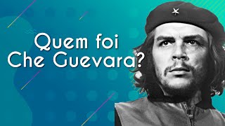 Escrito"Quem foi Che Guevara?" próximo à uma Ilustração de Che Guevara.