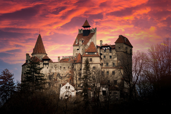 Castelo de Bran na região da Transilvânia, na Romênia. 
