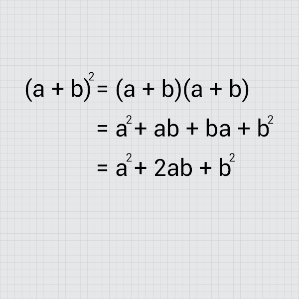 Fórmula do teorema binomial.