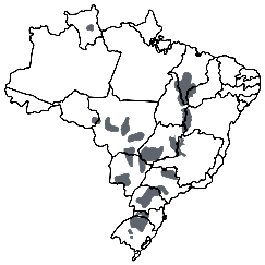  Mapa do Brasil com áreas específicas demarcadas