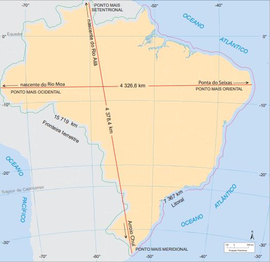 IBGE, Brasil em síntese, território