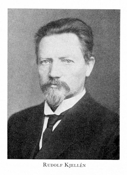 Retrato do cientista político sueco Johan Rudolf Kjellén.