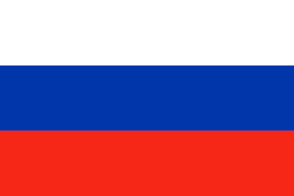 Bandeira da Rússia.