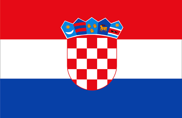 Bandeira da Croácia.