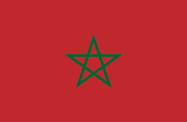 Bandeira do Marrocos.