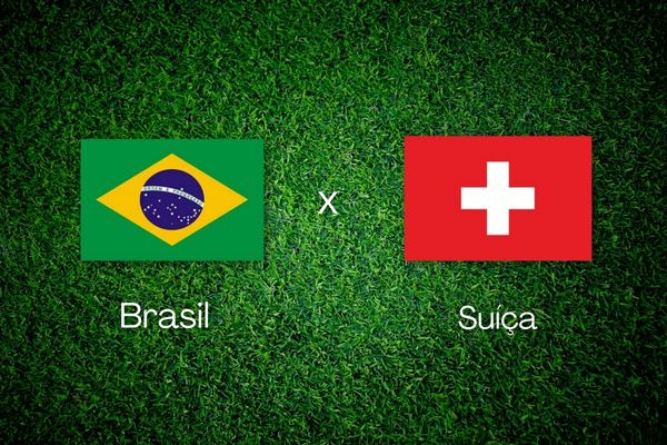 Novembro 2022: Brasil Vs Suíça, Jogo De Futebol Com Bandeiras