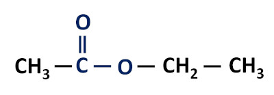 Fórmula estrutural de um éster