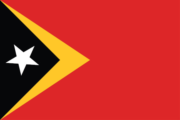 Bandeira do Timor-Leste.