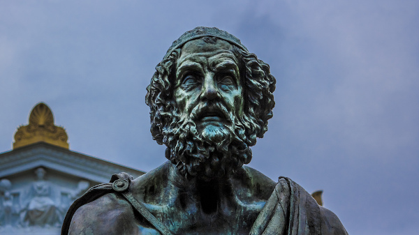 Homero, o pai da literatura grega.