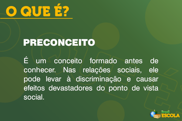 PRECONCEITO: O que é? Possuímos? Como evitá-lo?