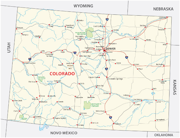 Mapa do Colorado 
