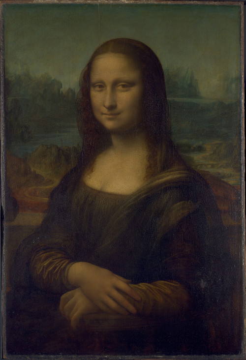 Pintura de uma mulher intitulada Mona Lisa, exemplo de proporção áurea na arte.