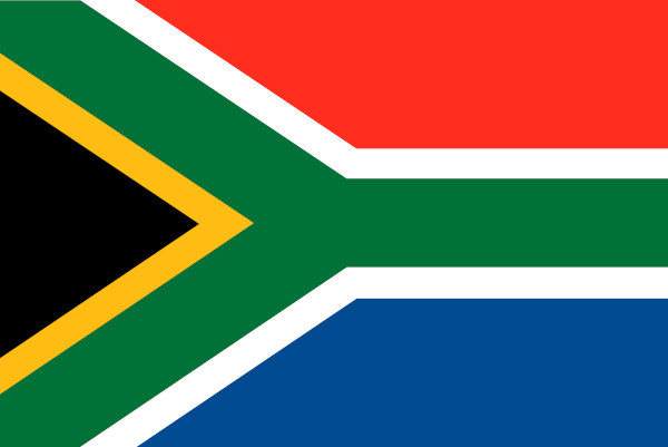 Bandeira da África do Sul.