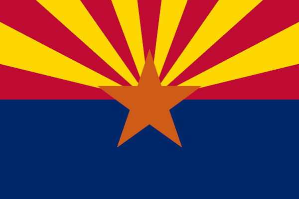 Bandeira do estado do Arizona.