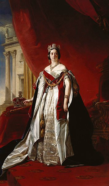 Pintura retratando a rainha Vitória, cujo período de reinado ficou conhecido como era vitoriana.