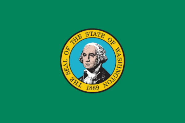 Bandeira do estado de Washington.