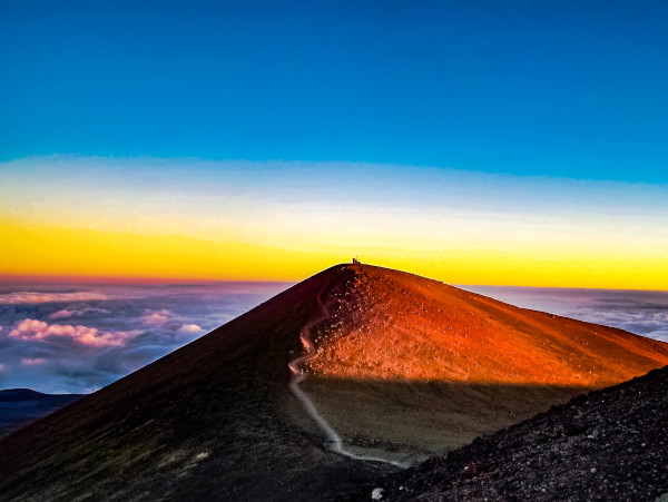 Vulcão Mauna Kea, o ponto mais elevado do Havaí.