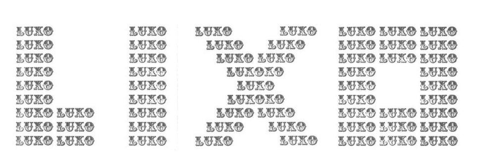 Poema “Luxo”, de Augusto de Campos, um exemplo de poesia concreta.