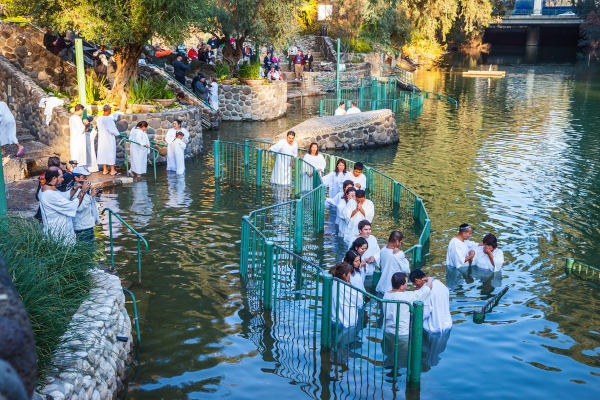 Batismo no rio Jordão.