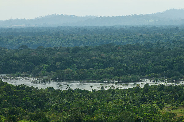 Trecho Rio rio Xingu, um dos principais rios do Brasil.