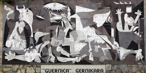 Quadro “Guernica”, de Pablo Picasso, em alternativa de questão sobre o fauvismo.