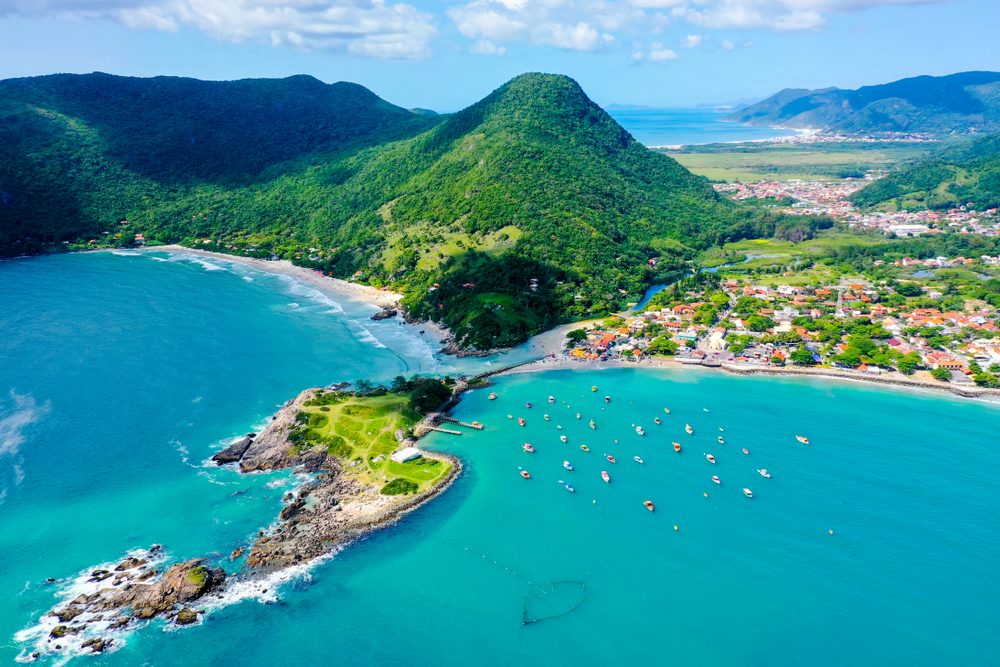 Imagem aérea de Florianópolis
