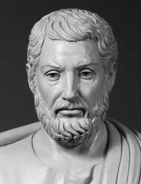Busto de Clístenes, criador da democracia ateniense.