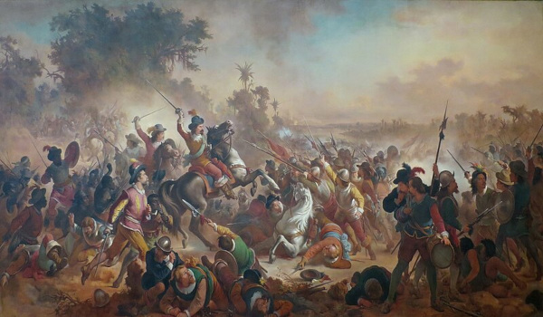 “Estudo para Batalha dos Guararapes”, pintura de Victor Meirelles, em texto sobre a Insurreição Pernambucana.