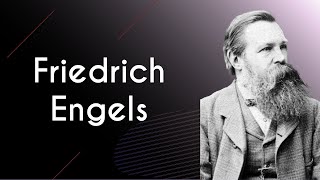 Escrito "Friedrich Engels" ao lado da imagem do Friedrich Engels.