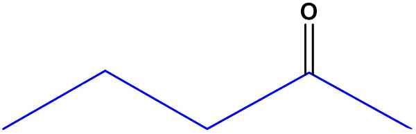 Exemplo de cetona com cadeia ramificada para explicar a nomenclatura das cetonas.