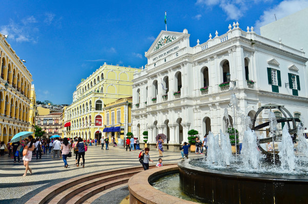 Vista do centro histórico de Macau.