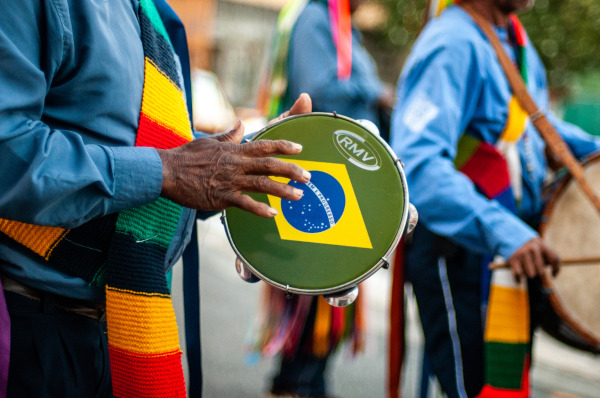 Festa da congada, uma expressão da cultura afro-brasileira.