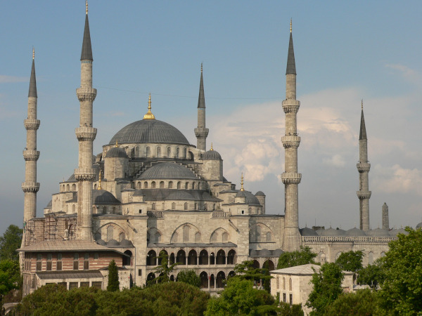 A Mesquita Azul, em Istambul, na Turquia, é uma magnífica construção do Império Otomano.