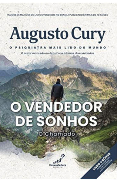 Capa do livro “O vendedor de sonhos,” de Augusto Cury, publicado pela editora Auster.