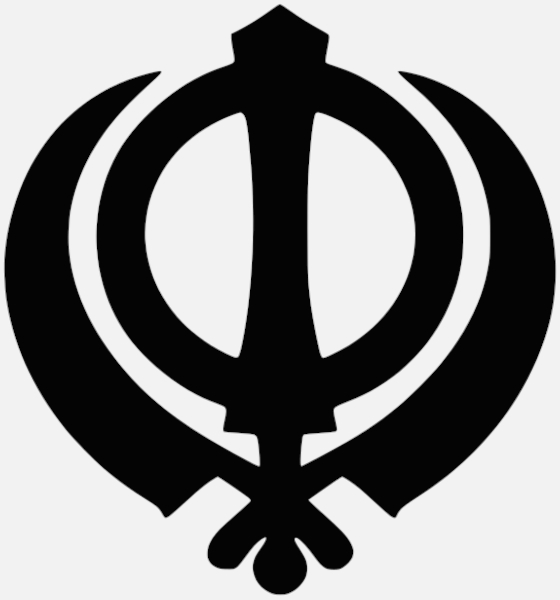 Khanda, o símbolo do sikhismo.