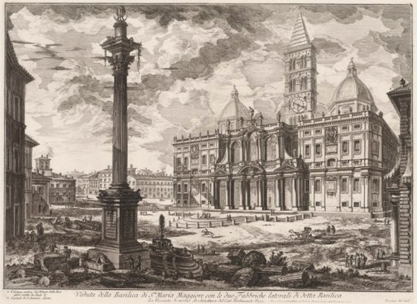 Basílica de Santa Maria Maggiore no século XVIII.