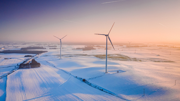 Geração de energia elétrica, um exemplo de energia mecânica.