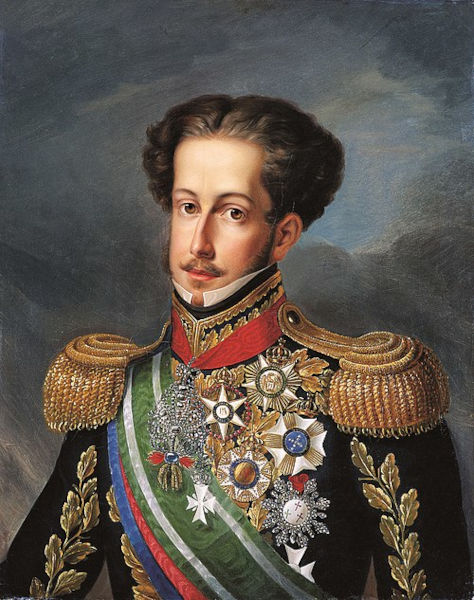 Dom Pedro I, ainda Pedro de Alcântara quando deu o famoso “Grito do Ipiranga”.