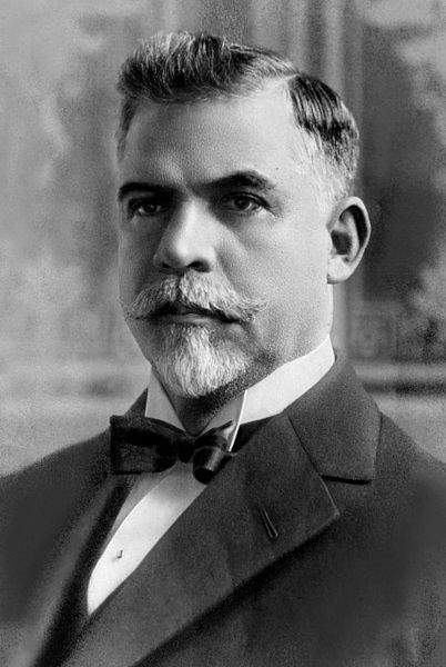 Retrato do paulista Washington Luís, o último presidente da República Oligárquica.