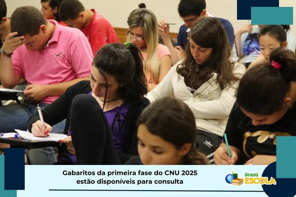 Gabarito do CNU 2025 Candidatos em dia de prova do CNU