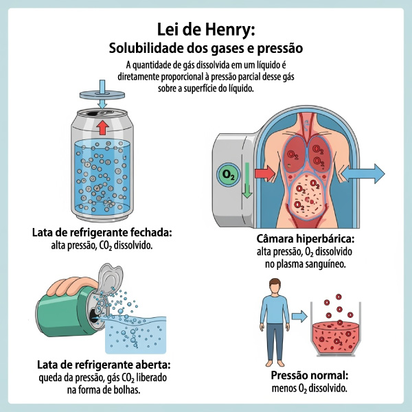 A Lei de Henry e algumas de suas aplicações no cotidiano.