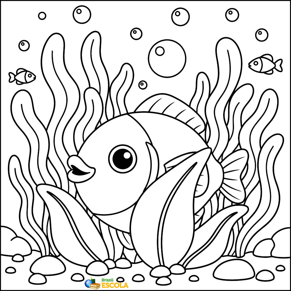 Desenho de peixe para colorir