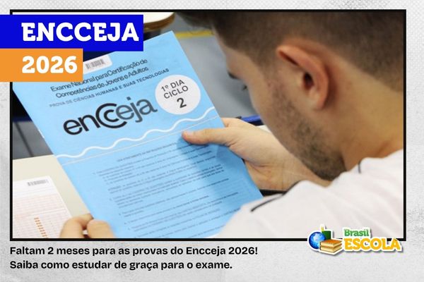 Encceja 2026: faltam 2 meses para provas; veja como estudar de graça e garantir seu diploma - Brasil Escola