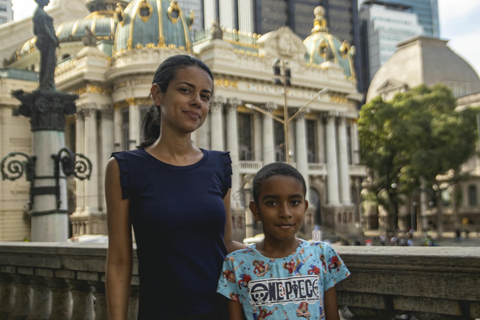 Alvinho e sua m&atilde;e Priscila