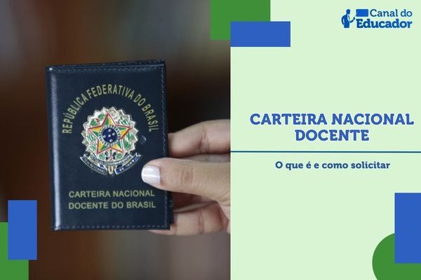 Carteira Nacional Docente do Brasil em forma física