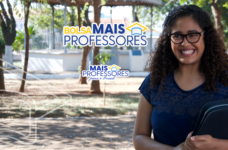 Banner de divulgação da Bolsa Mais Professores