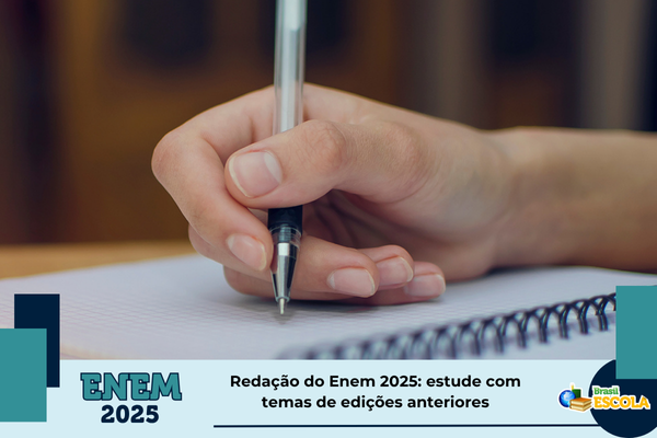 Foto: mão com caneta sobre caderdo. Texto: título da notícia